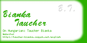 bianka taucher business card